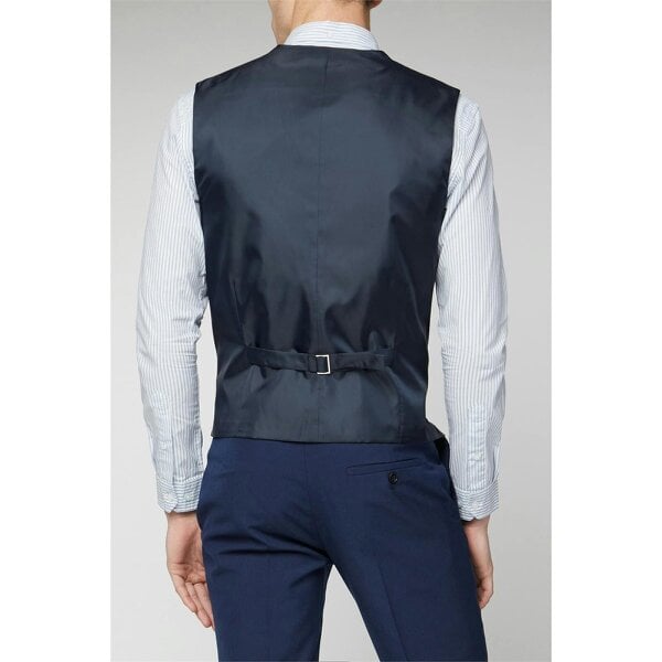 Limehaus Slim Fit Bright Blue Waistcoat
