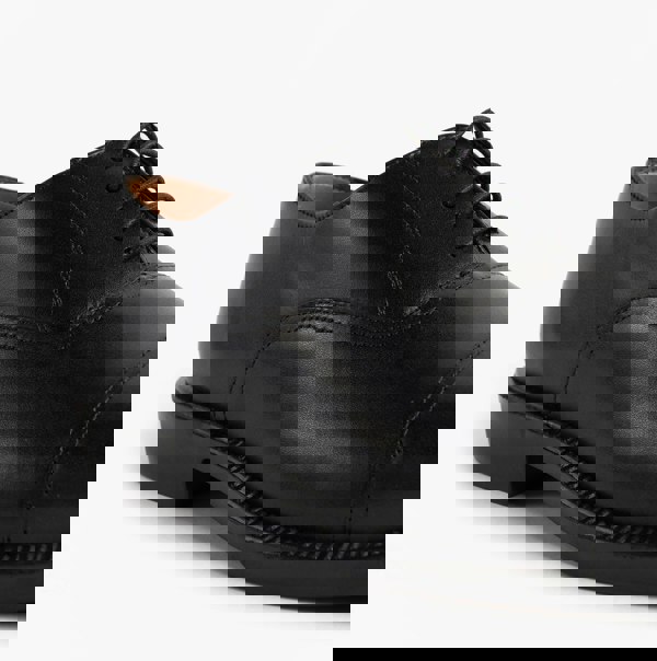 Grafters DUSTIN Mens Leather Oxford Cadet Shoes Black