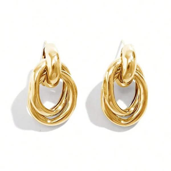 Elk & Bloom Chubby 14K Gold Molten Drop Studs