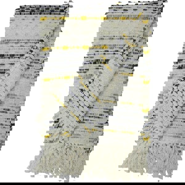 Furn Dhadit Throw - Ochre Yellow