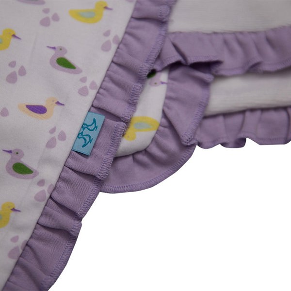 Luca and Rosa Baby blanket - girls duck print