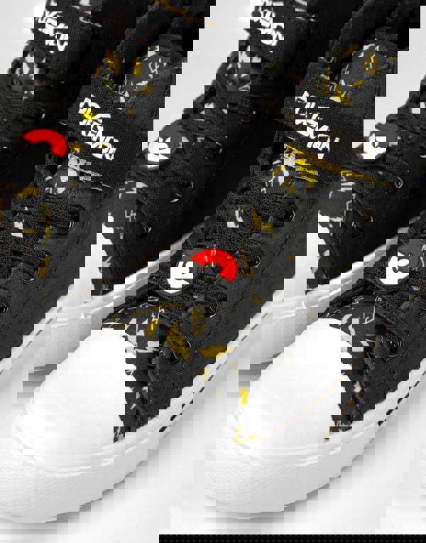 Pokemon Boys Black Pikachu Laced Trainers