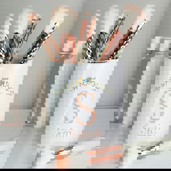 Personalised Memento Company Personalised Floral Bouquet Ceramic Storage Pot