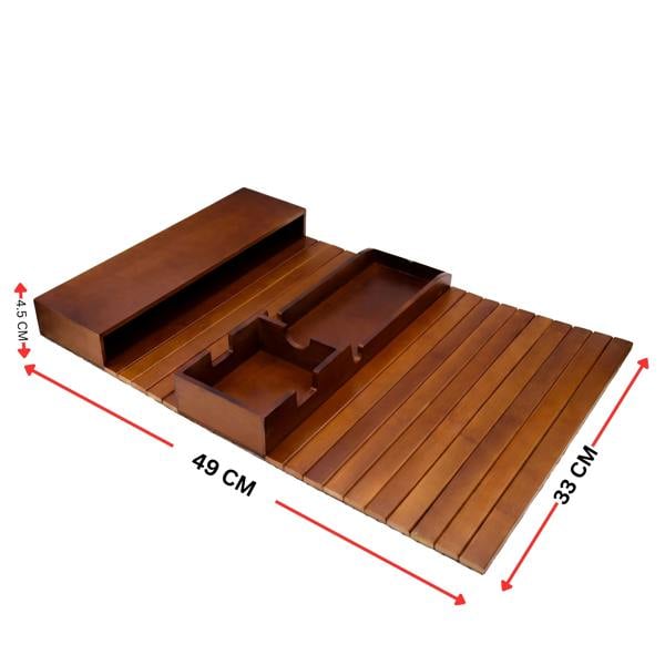 Maison des Cadeaux Bamboo Sofa Armrest Tray