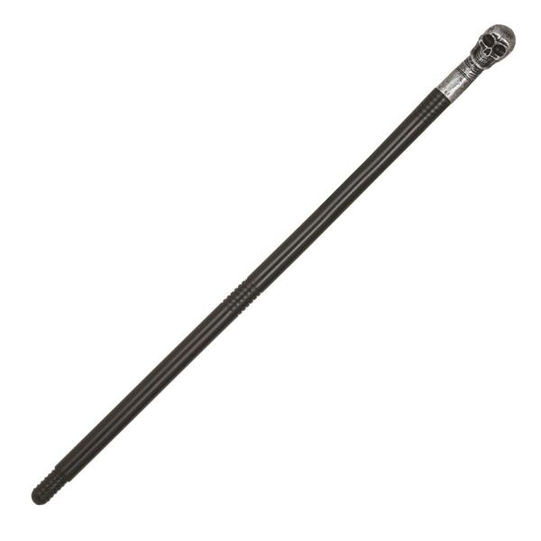 Bristol Novelty Unisex Adults Skull Cane - Black/Silver - 