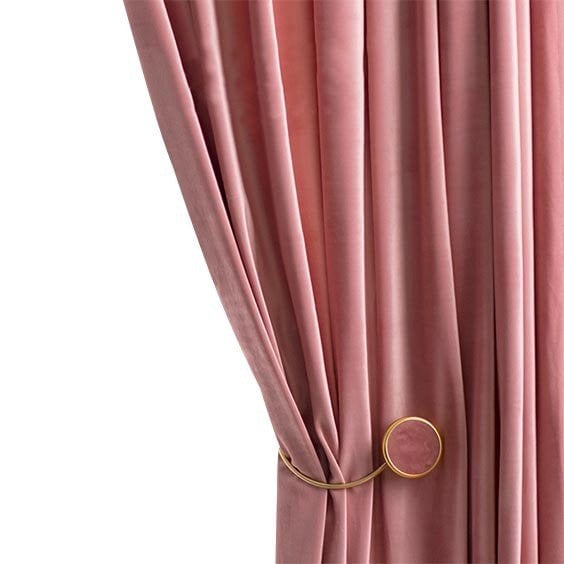 Anydrape Curtain 200cm Pink Modern Blackout Curtains for Living Room Bedroom Window Treatments Sound Proof Curtains Drapes