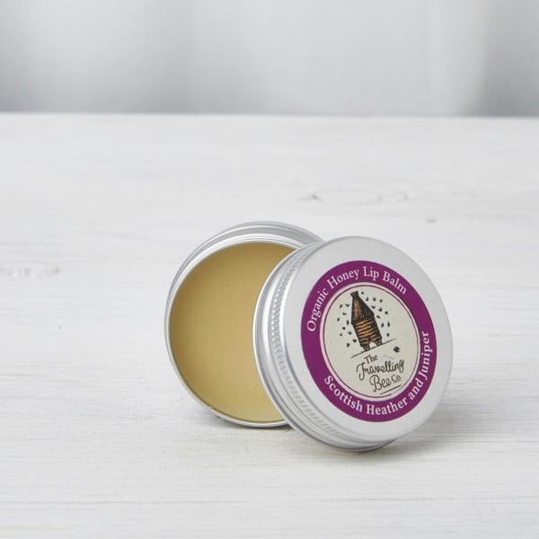 The Travelling Bee Co. Scottish Heather Honey and Juniper Organic Lip Balm