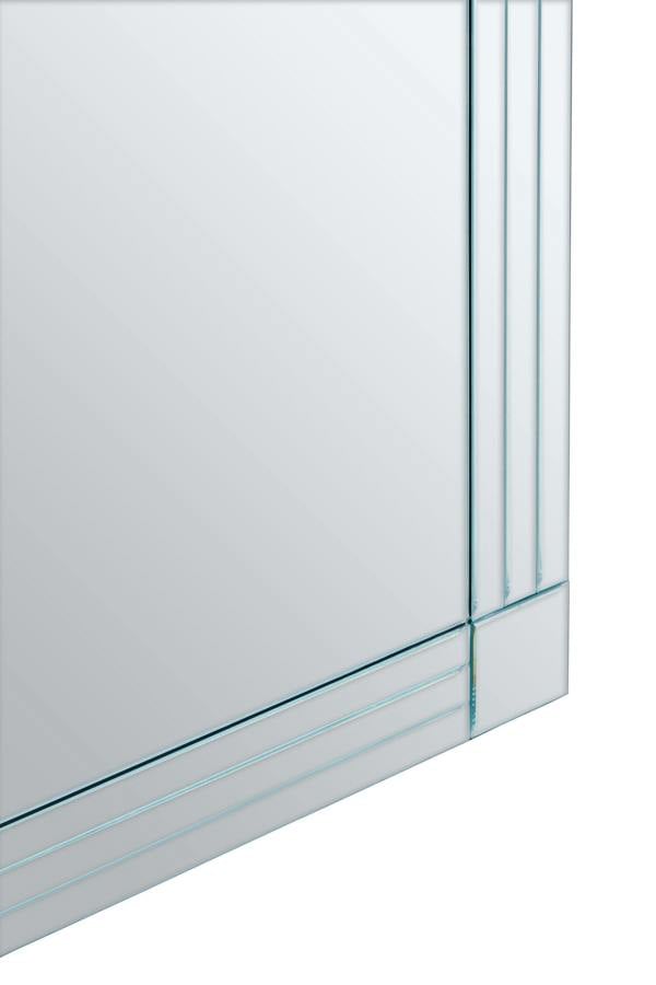 Interiors by Premier Sana Small Rectangular Wall Mirror with Linear Detail
