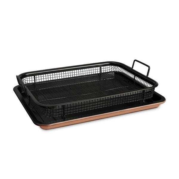 Berlinger Haus Oblong Roaster with Basket Berlinger Haus BH-7856 Rose Gold