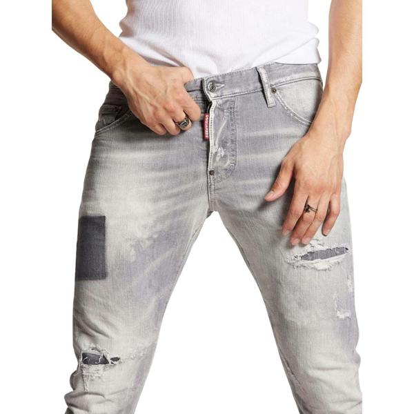 DSQUARED2 Sexy Twist Jeans Worn Faded Style Grey Jeans W28