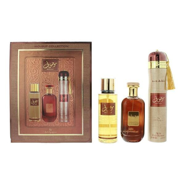 Mousuf Ard Al Zaafaran Mousuf 3 Piece Gift Set: Eau De Parfum 100ml - Perfume Mist 250ml - Air Freshener 300ml