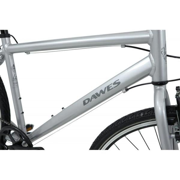 Dawes 2025 Venture 1.0 Crossbar Hybrid Bike 700c Wheel, 6 Speed - Silver