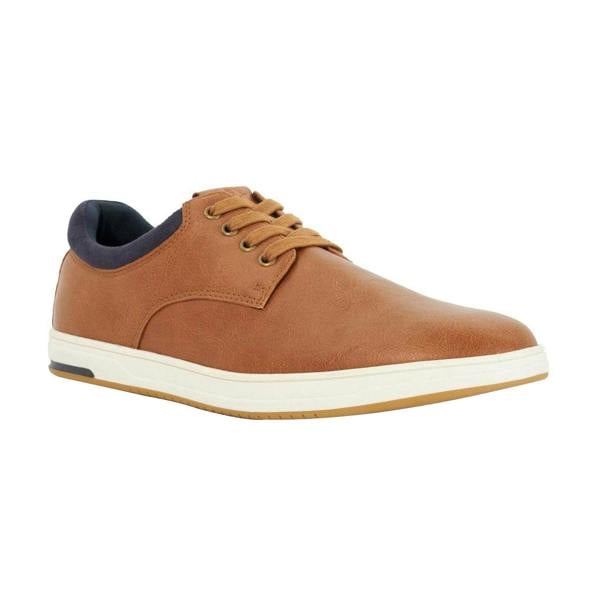 Dune London Mens Tamsen Lace Up Trainers - Tan - 