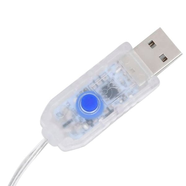 Berkfield Star and Moon Fairy Lights Remote Control 138 LED Cold White