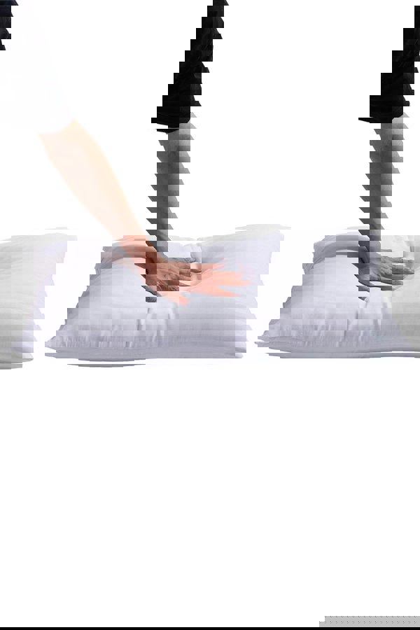 Living and Home 2Pcs Washable Stripe Bed Pillows Comfortable Medium Firm Support Pillows, 74cm L x 48cm W