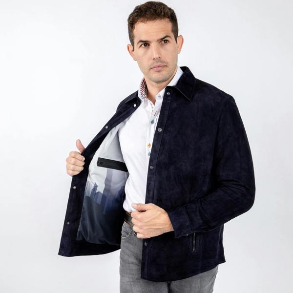 SUEDE SHIRT - Premium Men's Patterned Shirt by Claudio Lugli | Bold Design, Tailored Fit, Best Printed Shirts