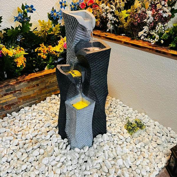 Tranquillity Water Features Monchrome Elegance Contemporary Water Feature
