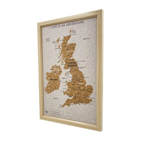 Scotts of Stow Cork Travel Map with Pins United Kingdom