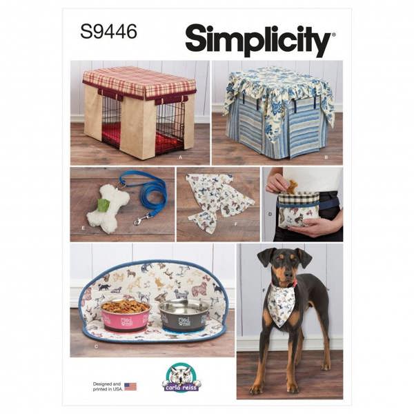 Simplicity Sewing Pattern 9446, Accessories for Pets, OS (One Size) - Intermediate