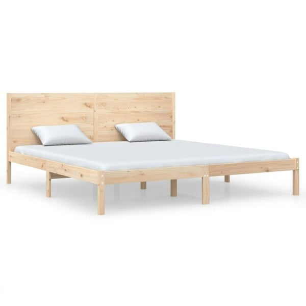 Berkfield Bed Frame Solid Wood Pine 200x200 cm