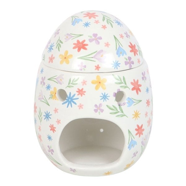 Serano Spring Floral Print Egg Oil Burner and Wax Warmer
