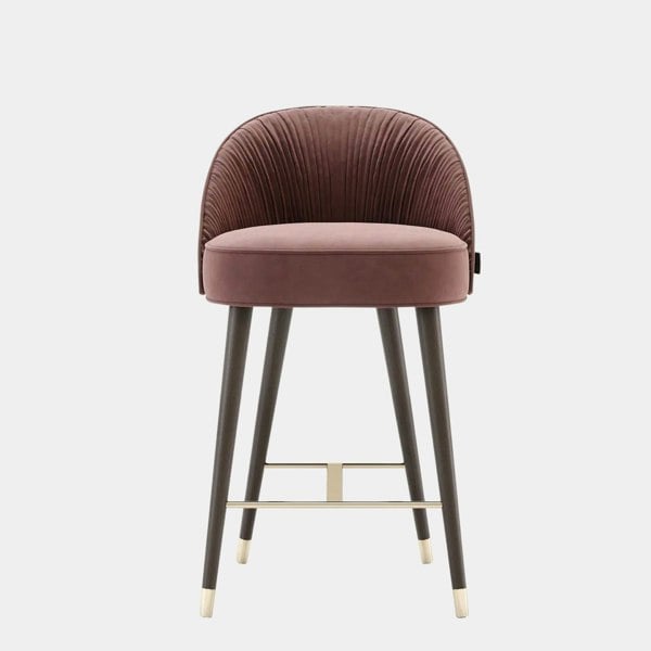 Domkapa Matilda Pleated Luxury Bar Chair