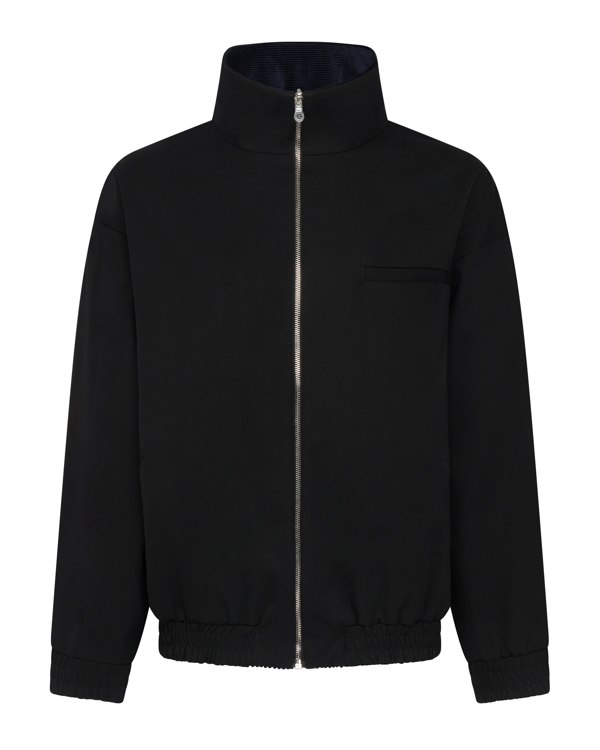 Frolickers Reversible Corduroy Bomber Jacket - Black / Navy