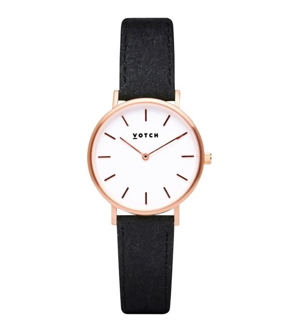 Votch Rose Gold & Piñatex Watch | Petite