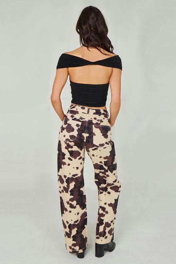 Urban Bliss Gold Trim Bandeau Cut Out Top