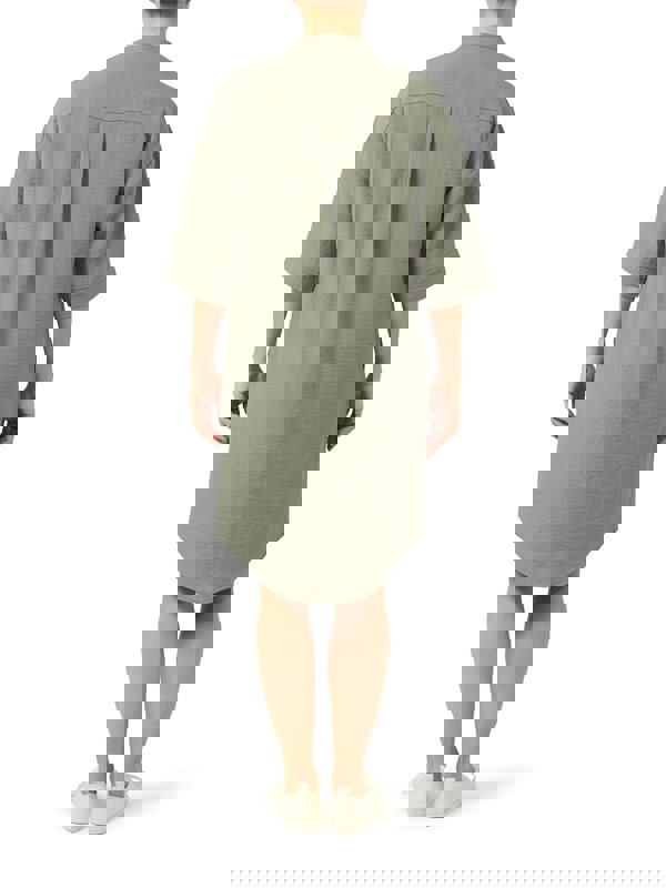 PennyPlain Notch Neck Dress - Sage