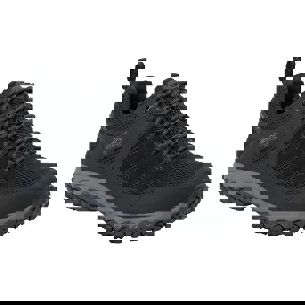 Regatta Mens Edgepoint IV Low Walking Shoes - Black/Granite - 