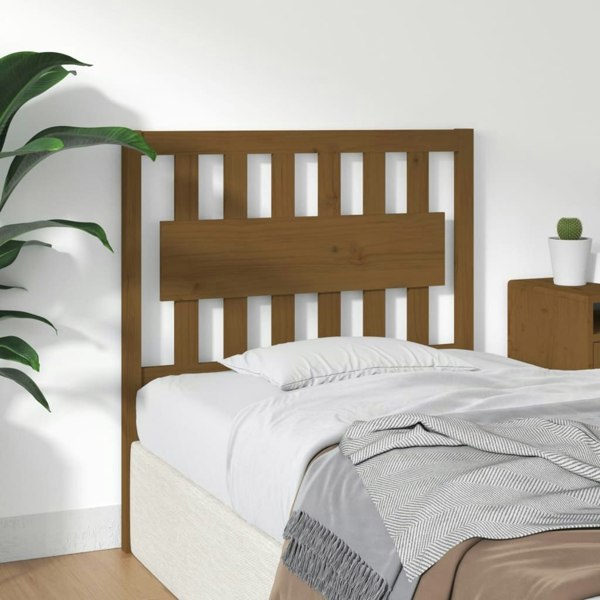 Berkfield Bed Headboard Honey Brown 95.5x4x100 cm Solid Wood Pine