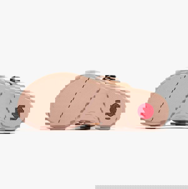 FitFlop GRACIE RUBBER-BUCKLE LEATHER Womens Toe Post Beige