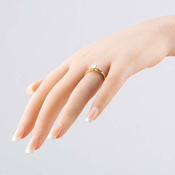 1888 Collection 9ct Yellow Gold 0.33ct Pear Cut Diamond Solitaire Ring DPP02-9Y-0.33