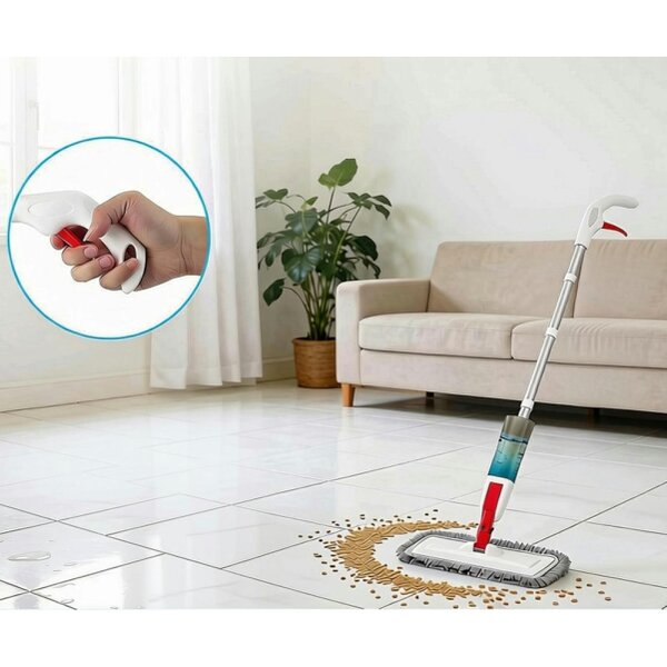 deAO Spray Mop for Hardwood & Tile Floors with 3 Microfiber Pads & Refillable Bottle