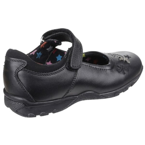 Hush Puppies Clare Senior Leather Girls's Black Shoes