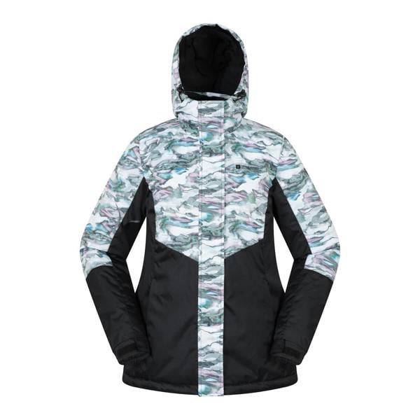 Mountain Warehouse Womens/Ladies Dawn II Printed Ski Jacket - Grey - 