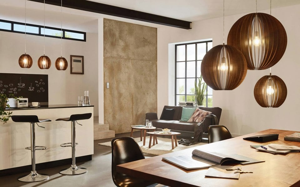 EGLO Cossano Pendant Light - 70cm Diameter