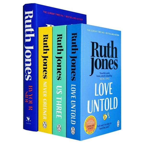 Ruth Jones Collection 4 Books Set (Love Untold, Us Three, Never Greener and By Your Side)