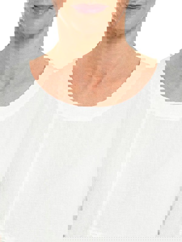 PennyPlain Asymmetric Hem Top - Ivory