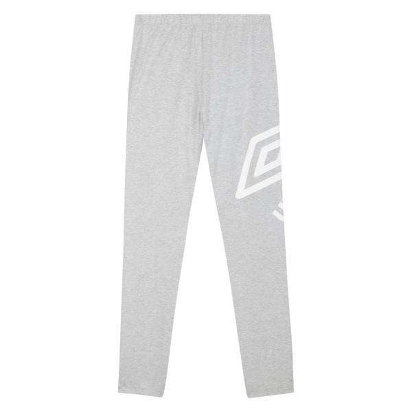 Umbro Womens/Ladies Core High Waist Leggings - Grey Marl/White - 