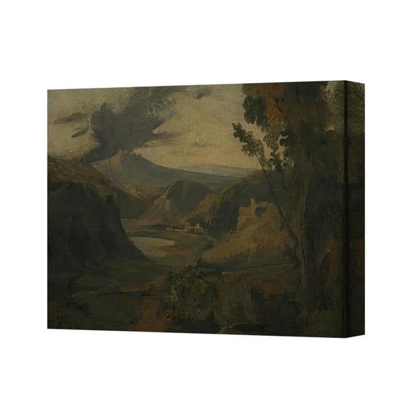 Benjamin Tate Design Handmade Landscape Canvas Wall Art Print With Deep Wood Frame
