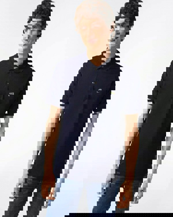 Lacoste Classic Fit L.12.12 Mens Short Sleeve Polo Shirt - Navy Blue 166