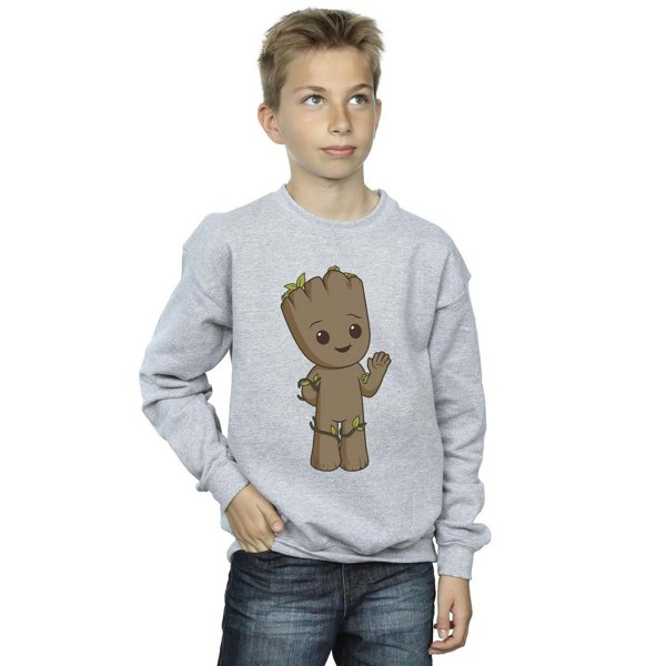 Marvel Boys I Am Groot Cute Groot Sweatshirt - Sports Grey