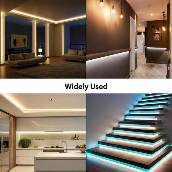 ENER-J 5m LED COB Strip 480L/M 24V, 6000K with RF Dimmer and 25W Plug & Play Power Supply