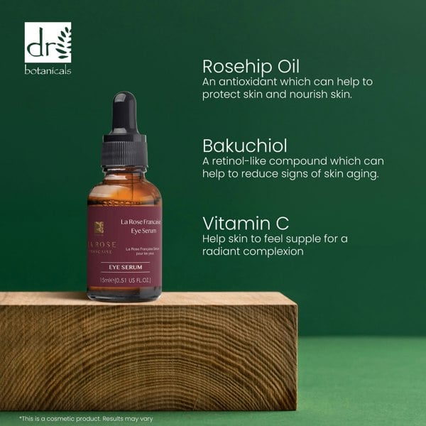 DB315 Dr Botanicals La Rose Française Eye Serum 15ml