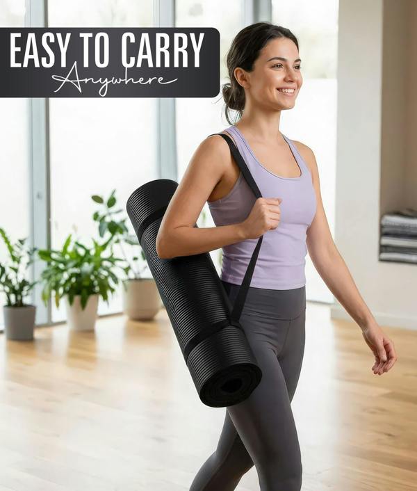 ROMIX Yoga Mat 15MM Black