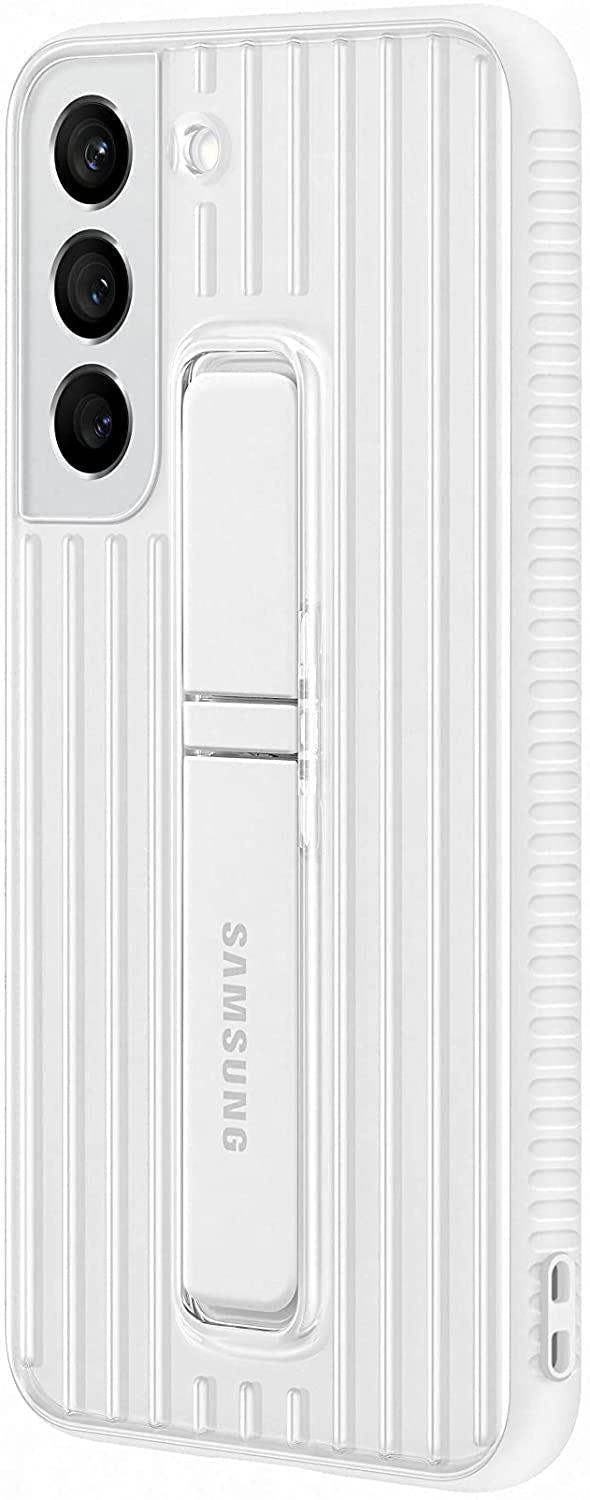 Samsung Galaxy S22 Protective Standing Cover White/Green - EF-RS901CWEGEW