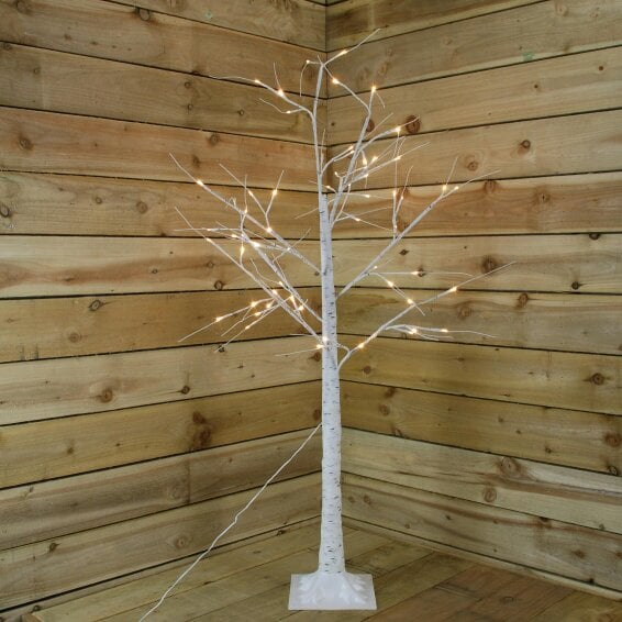 Samuel Alexander 1.8m Twinkling Birch Tree with Warm White LEDs