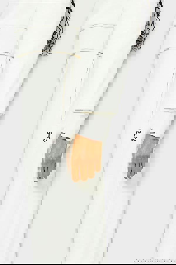 Hugo Nelfinia Stack Logo Joggers Off White